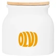 16.9 oz Vida Ceramic Container with Bamboo Lid