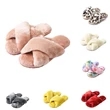 Cross Band Soft Plush Slippers