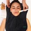 Microfiber Facial Spa Beauty Towels With Split Fork