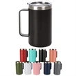 24 OZ Beer Tumbler Camping Cup with Handle and Lid
