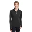 Ladies Sport-Wick Textured 1/4-Zip Pullover