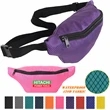 Waterproof Ribstop Waist Fanny Packs w/ 1 Zipper (13"x6")