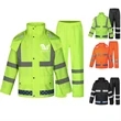 Rain Suit High Visibility Reflective