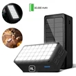 50,000 mAh Solar Wireless Charging Bank With Flashlight