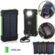 10,000 mAh Solar Charging Bank With Flashlight