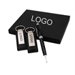 METAL PEN AND LEATHERETTE KEY TAG GIFT SET