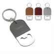 Leatherette Bottle Opener Key Ring