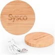 The Temora 15W Bamboo Wireless Charging Pad