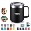 12 oz Vacuum Insulated Coffee Mug with Handle and Lids