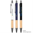 The Gosford Gunmetal Click-Action Ballpoint Pen with Bamboo