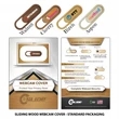 Sliding Wood Webcam Cover with Standard Packaging