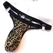 Leopard print  Men's Pouch Thong Underwear