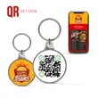 QR Code Metal Keychain