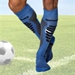 Cushioned knee high custom knit football socks, 144 needle
