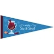 8" x 18" Custom Printed Felt Pennant