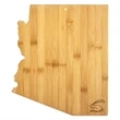 Arizona State Shaped Bamboo Serving and Cutting Board