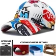 6 Panel Dye-Sublimated Structured Baseball Cap