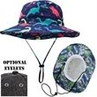 Sublimated Fishing Bucket Hat w/ Adjuster & Brim