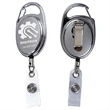 Cord Shiny Chrome Finish Solid Metal Retractable Badge Reel