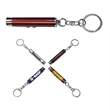 Dual function laser pointer and LED flashlight  keychain