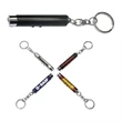Dual function laser pointer and LED flashlight  keychain