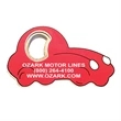 Jumbo size car shape magnetic bottle opener