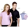 Ladies Stretch Pinstripe Golf Shirt