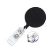 Heavy Duty Black/Chrome Combo Clip-On Badge Reel