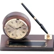 Desk clock with pen