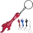 Aluminum Bottle Opener with Keychain