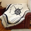 Custom 2-Layer CottonWeave™ Throw Blanket, USA-made. Size L.
