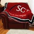 Custom 2.5-Layer CottonWeave™ Throw Blanket, USA-made.  L.