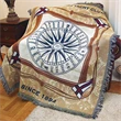Custom CottonWeave™ Tapestry Throw Blanket, USA-made. Size L