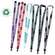 3/8" Bamboo Silk Screen Lanyard