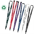 5/8" P.E.T. Recycled Silk Screen Lanyard