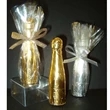 Chocolate champagne bottle shape