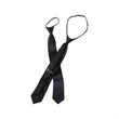 Black Zipper Tie