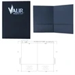 9" x 12" Foil Stamped presentation folder