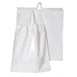 Plain Plastic White Cotton Drawstring Bag (14" x 16" x 6")