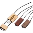 Woodwear USB flash drive with lanyard
