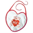 Vinyl Heart Shaped Baby Bib