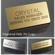 Engraved Names Only Badge