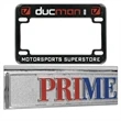Black Coated Zinc Motorcycle License Plate Frame