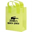 Color Frosted Soft Loop Shopper Bag with Insert - Flexo Ink
