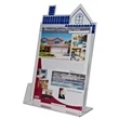 Roof Top Acrylic brochure holder for 8.5"W Literature