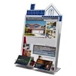 Roof Top Acrylic brochure holder for 8.5"W Literature