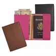 Leather plain RFID blocking passport jacket