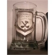 Beer Mug w/pewter emblem