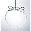 Clear glass round ornament