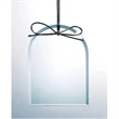 Clear glass arch ornament